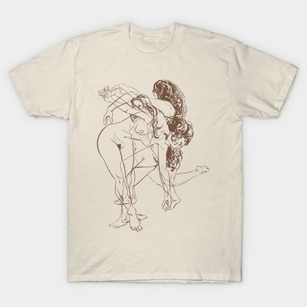 Trio Women sketches #1 T-Shirt by Alexgle